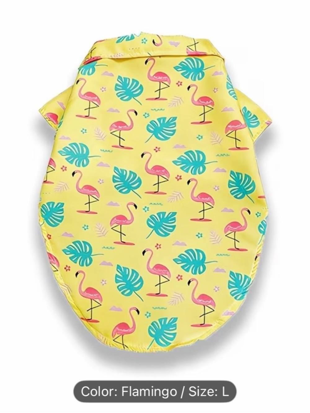 🩷 FREE WITH ANY PURCHASE Flamingo Tropical Hawaiian Pet Dog Cat Shirt Sz L or XL